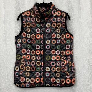 Dolcezza Simply Art Jane Davies Women’s Moving Target Pilot Vest sz Small NWT